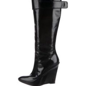 GIVENCHY Leather Wedged Boots